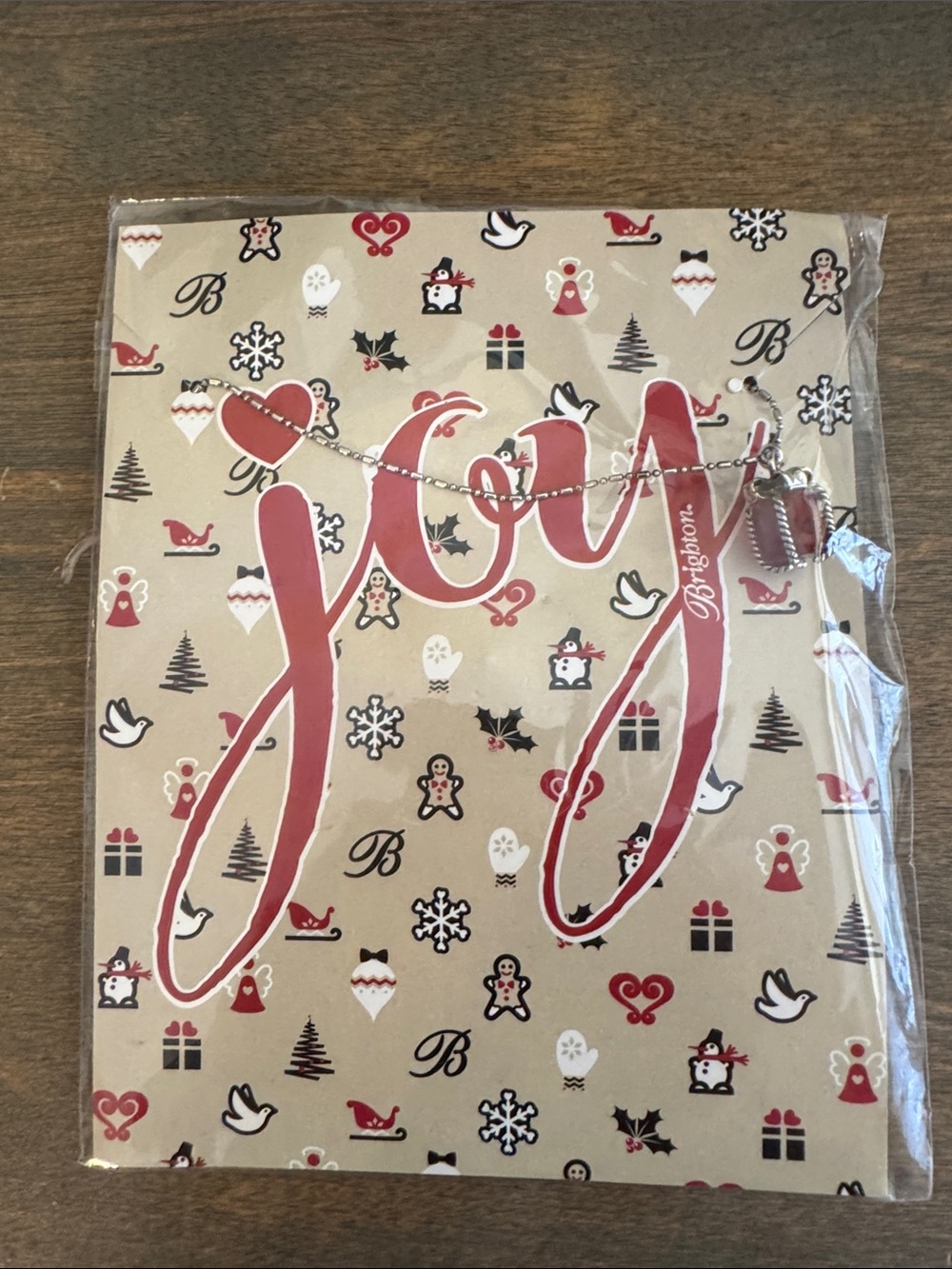Brighton Red and Silver 'Joy' Holiday Necklace